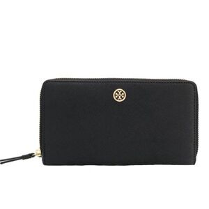 TORY BURCH Robinson Zip Around Saffiano Leather Wallet
